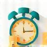 Clock and delivery bag