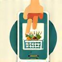 Placing online grocery order